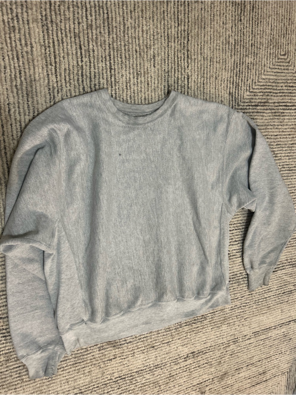 Champion Premium Reverse Weave Gray Crewneck Sweatshirt Vintage Size Large